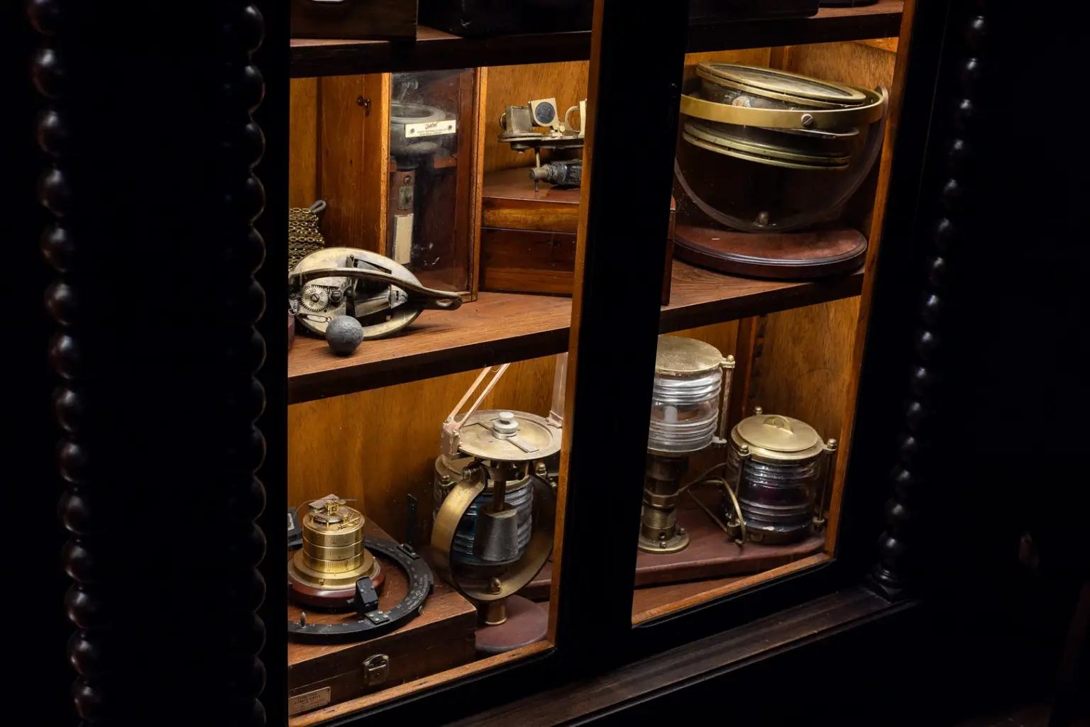 Vitrina del Museo Náutico