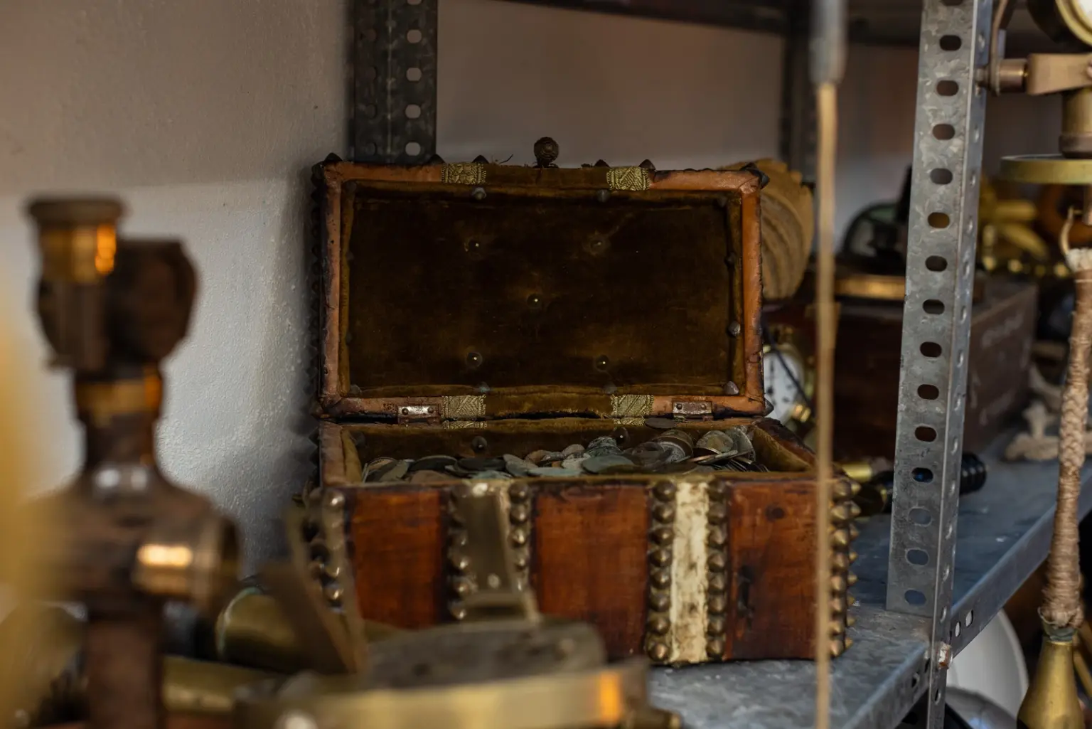Cofre antiguo en el Museo Náutico